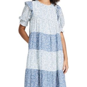 Endless Rose Blue Floral Ankle Length Dress